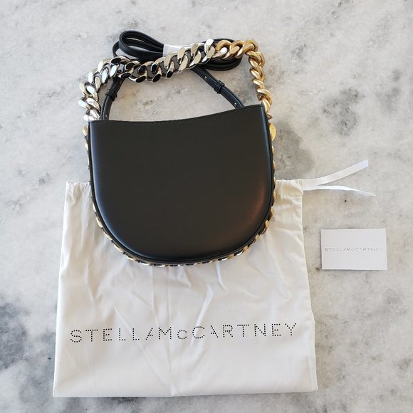 Stella McCartney Handbags - New Stella McCartney Frayme Small Shoulder Bag Black